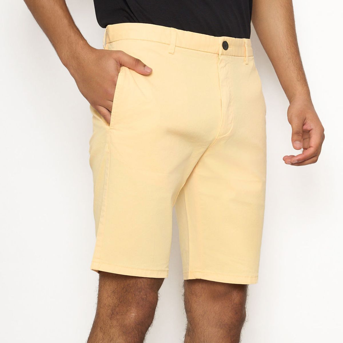 HUGO BOSS - Hugo - Shorts chinos slim fit de tejido de gabardina