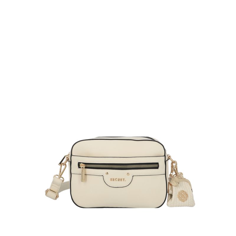 SECRET - Cartera Lisse Pequeña Ivory