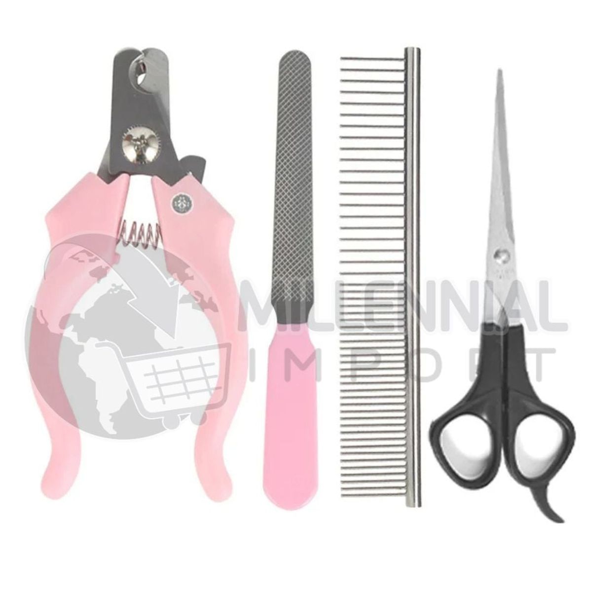 GENERICO - Kit de Corte de Pelo Para Mascota incluye Tijeras