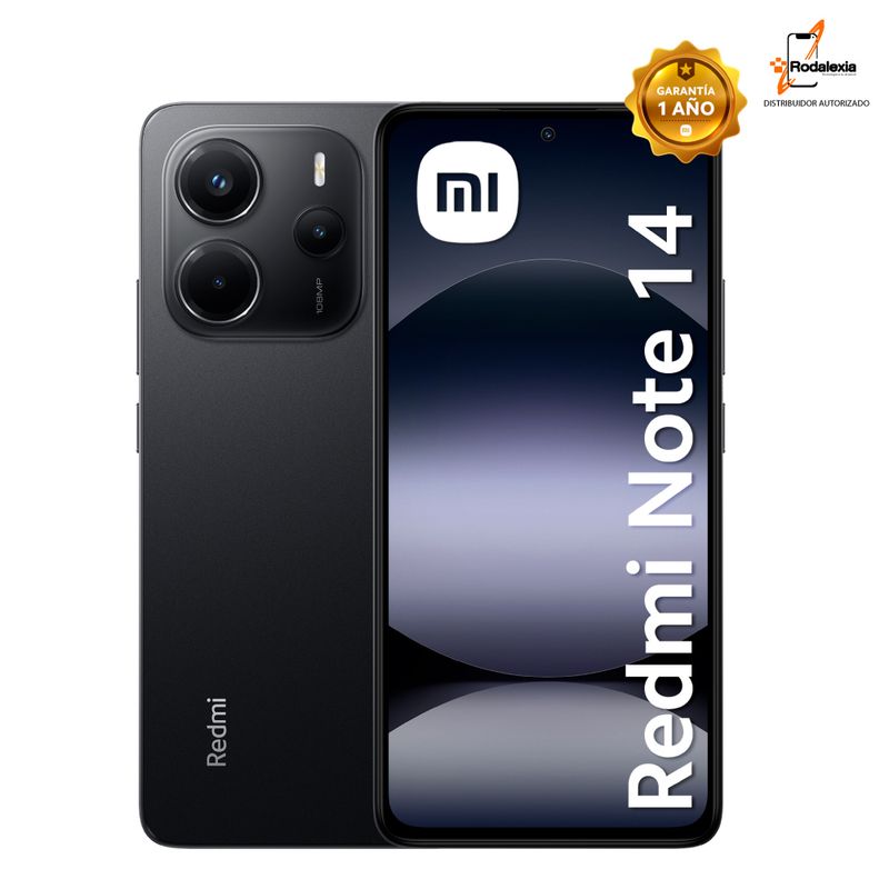 XIAOMI - XIAOMI REDMI NOTE 14 8GB RAM 256GB ROM COLOR NEGRO OCASO