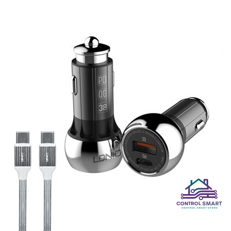 LDNIO - Cargador de Auto Fast Charging 3.0 para Galaxy S20 Ultra, S21, Plus