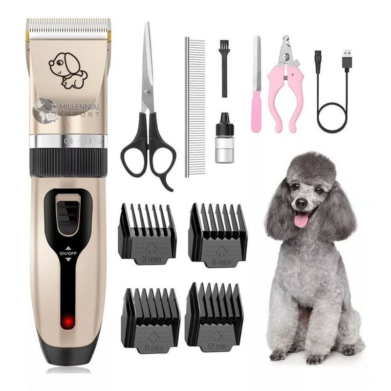 GENERICO - Maquina de Corte Profesional para Mascota Kit Inalámbrico