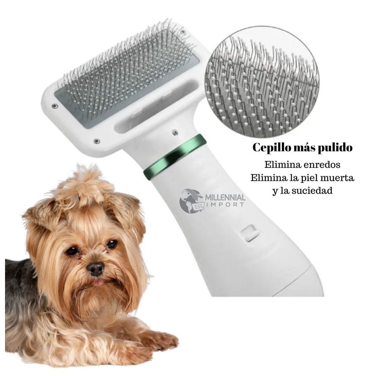 GENERICO - Cepillo Eléctrico y Secador para Mascotas 2 en 1