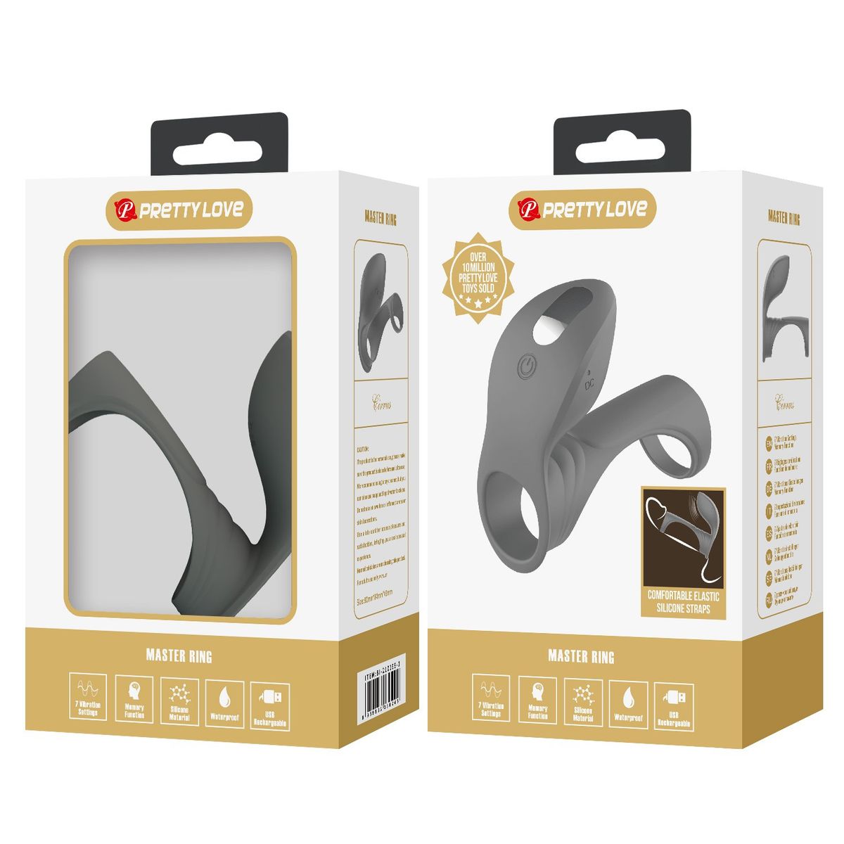 PRETTY LOVE - Anillo Funda Vibrador Retardante Juguete Sexual Estimulación Parejas