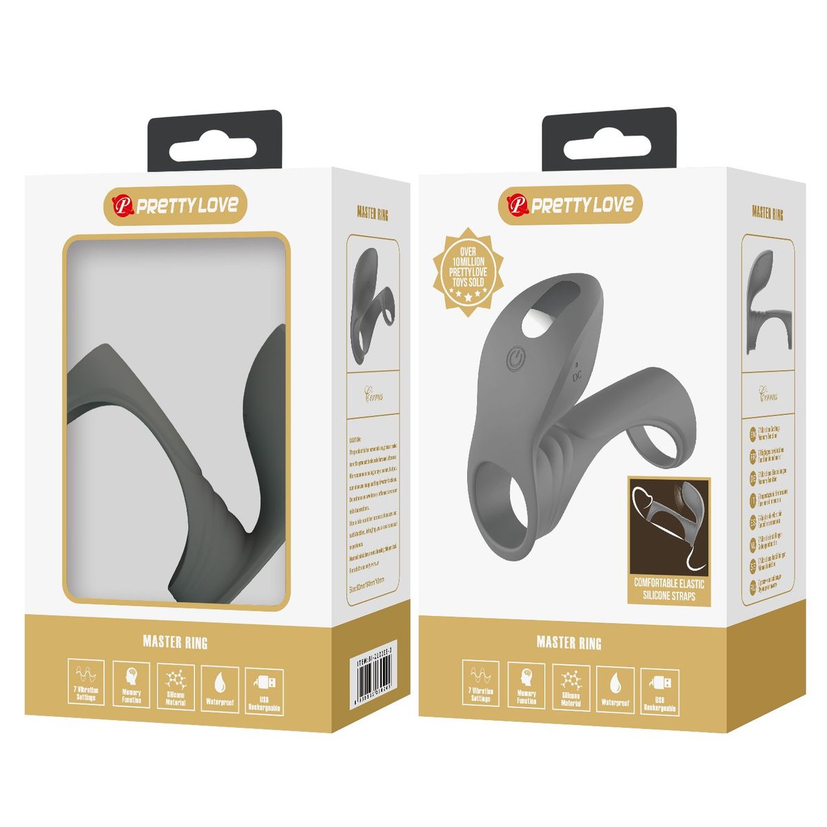 PRETTY LOVE - Anillo Funda Vibrador Retardante Juguete Sexual Estimulación Parejas