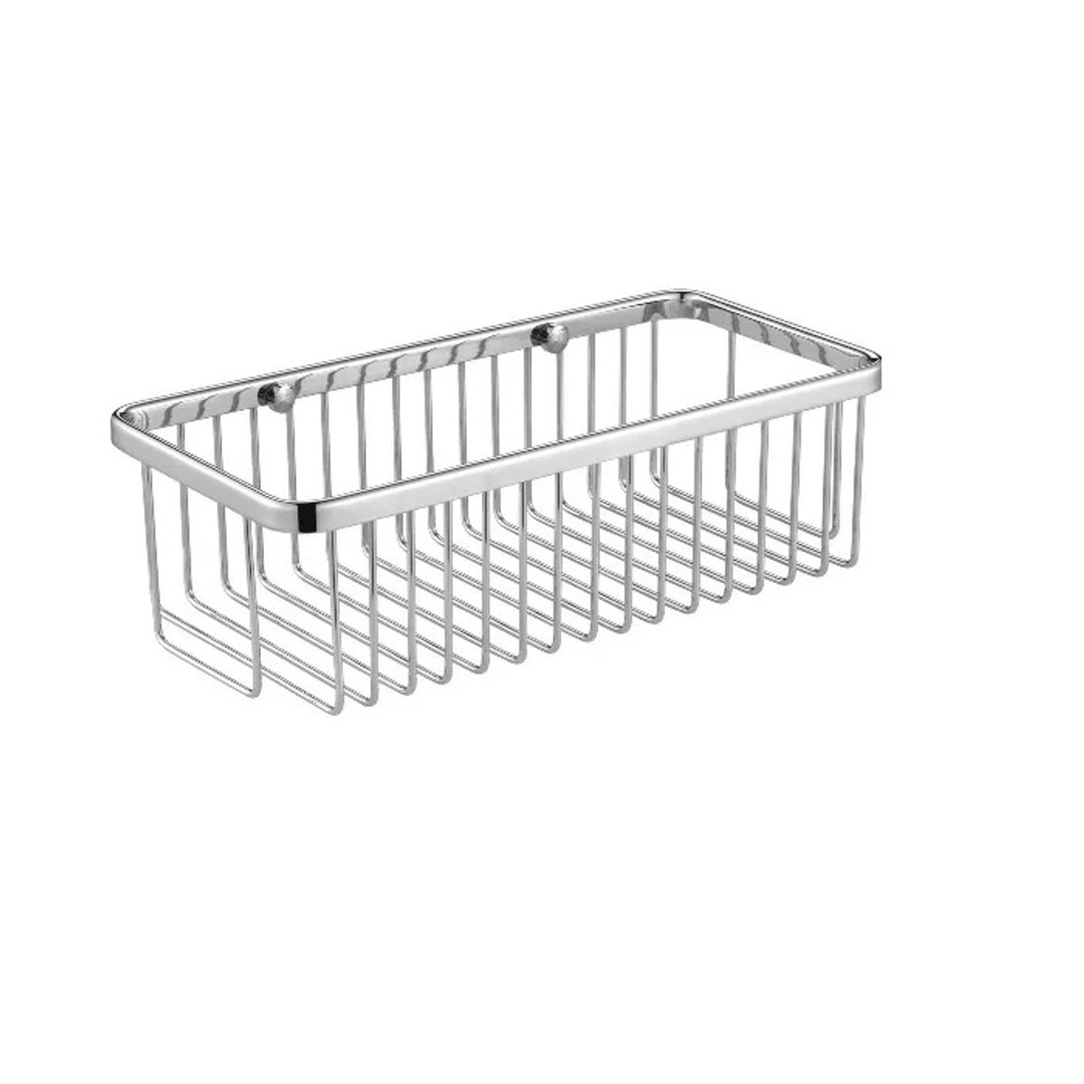 GENERICO - ORGANIZADOR DE BAÑO RECTANGULAR CROMADO BRILLANTE