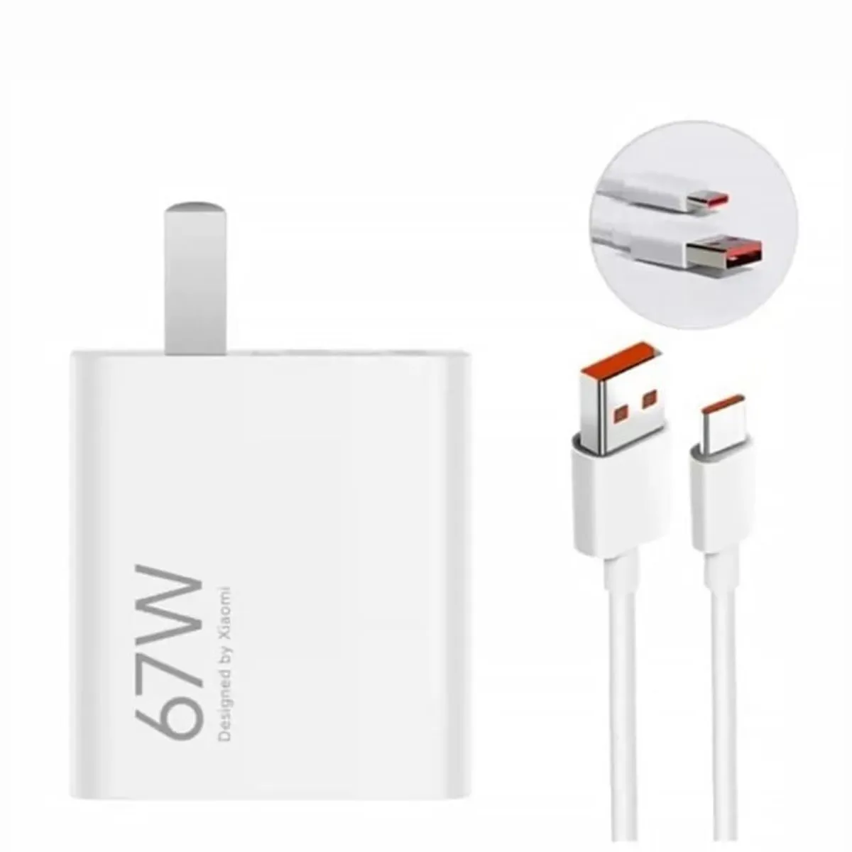 XIAOMI - Cargador Xiaomi 67W Carga Rapida Para Note 13 Pro Plus - Original