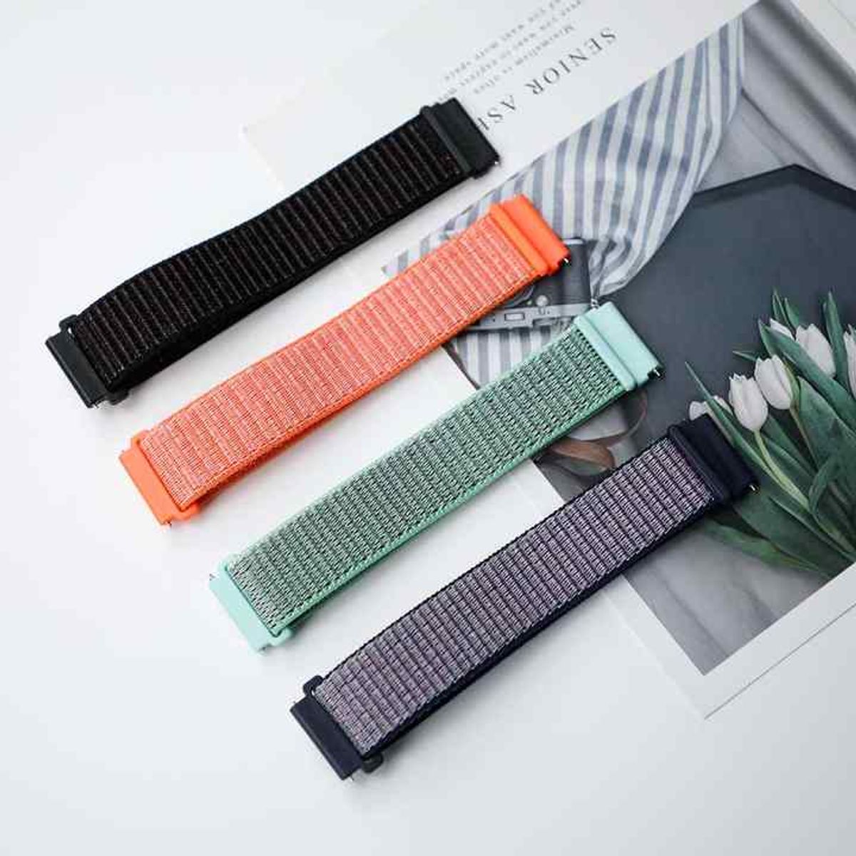 GENERICO - CORREA DE NYLON PARA HUAWEI GT2-GT3-GT4-GT5 46 MM-PRO-SE PRIDE