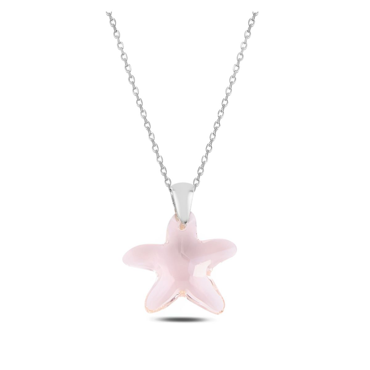 GENERICO - Collar Mamá Estrella Mar Rosa Regalo Cumpleaños Joya Plata