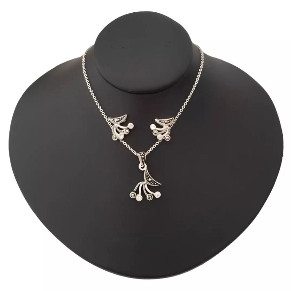 GENERICO - Aretes Collar Novia Regalo San Valentín Cristales Plata 925