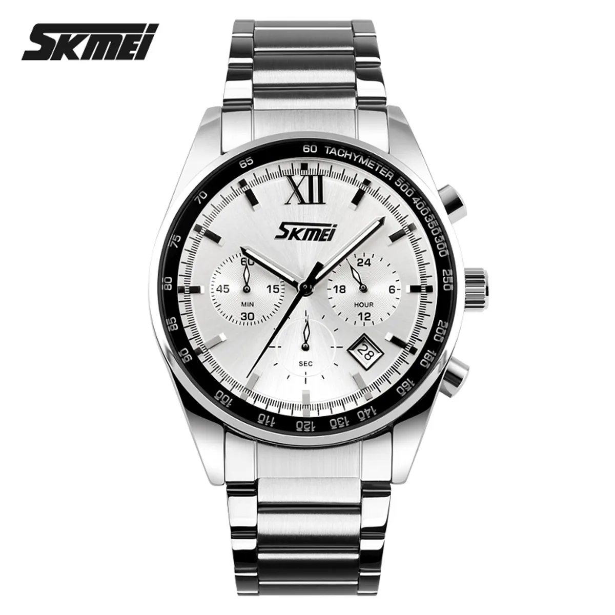 SKMEI - Reloj Skmei 9096 Plateado Cronografo