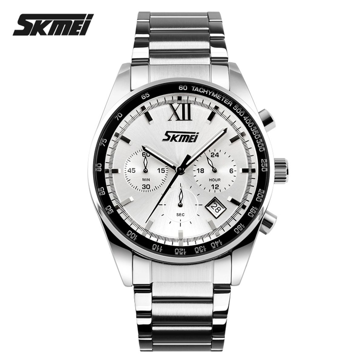 SKMEI - Reloj Skmei 9096 Plateado Cronografo