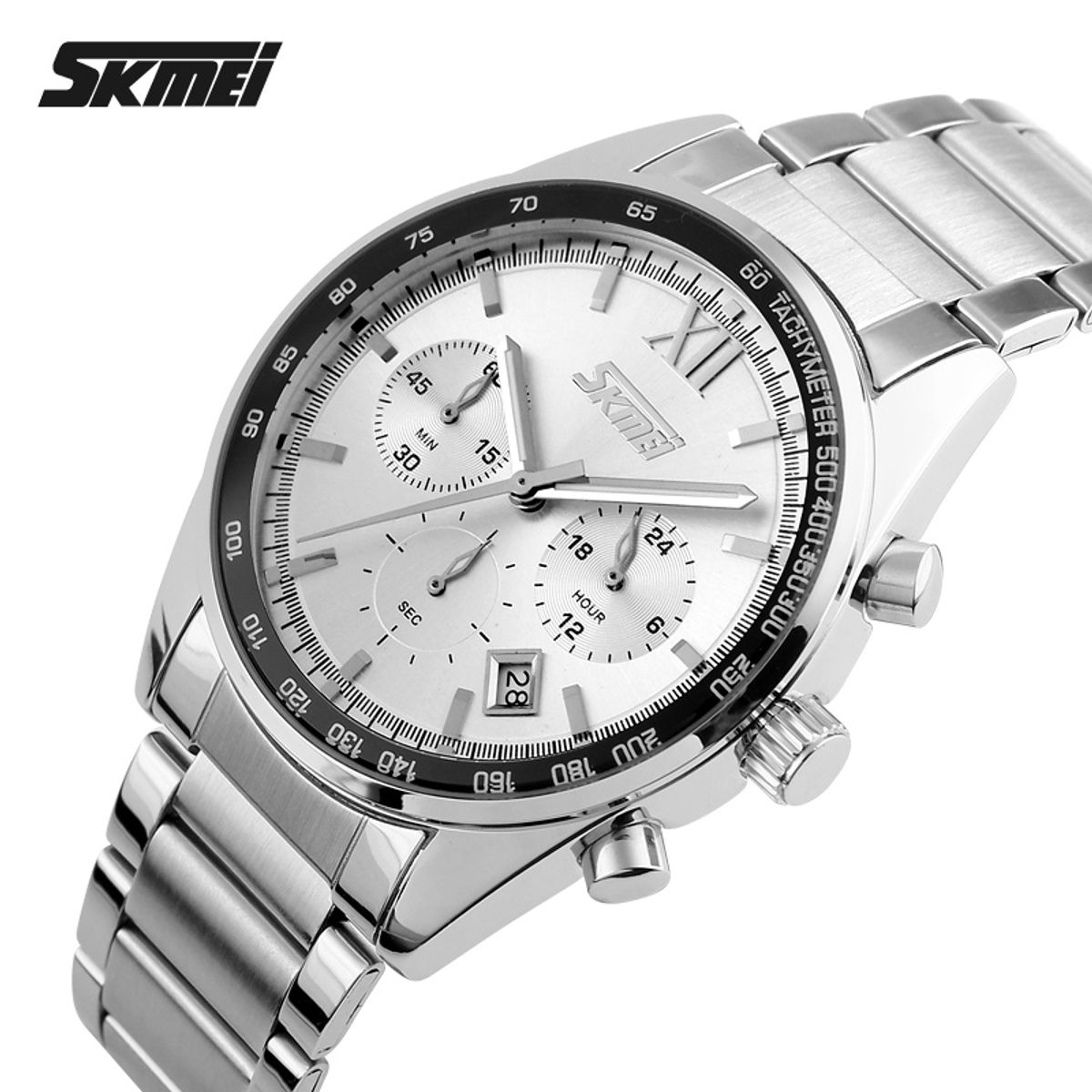 SKMEI - Reloj Skmei 9096 Plateado Cronografo