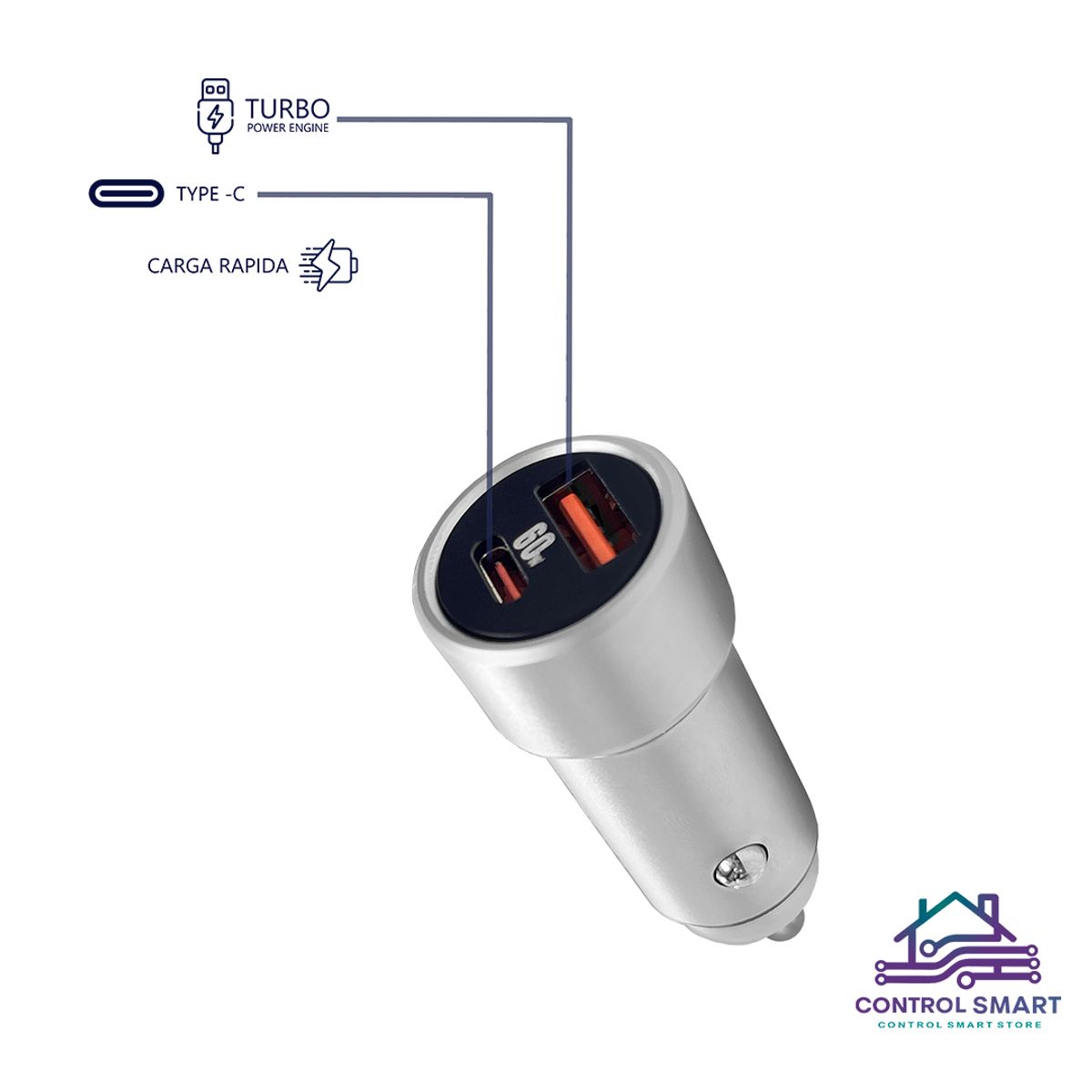 LDNIO - Cargador Fast QC30 de Auto para Samsung Galaxy S24S24 Ultra