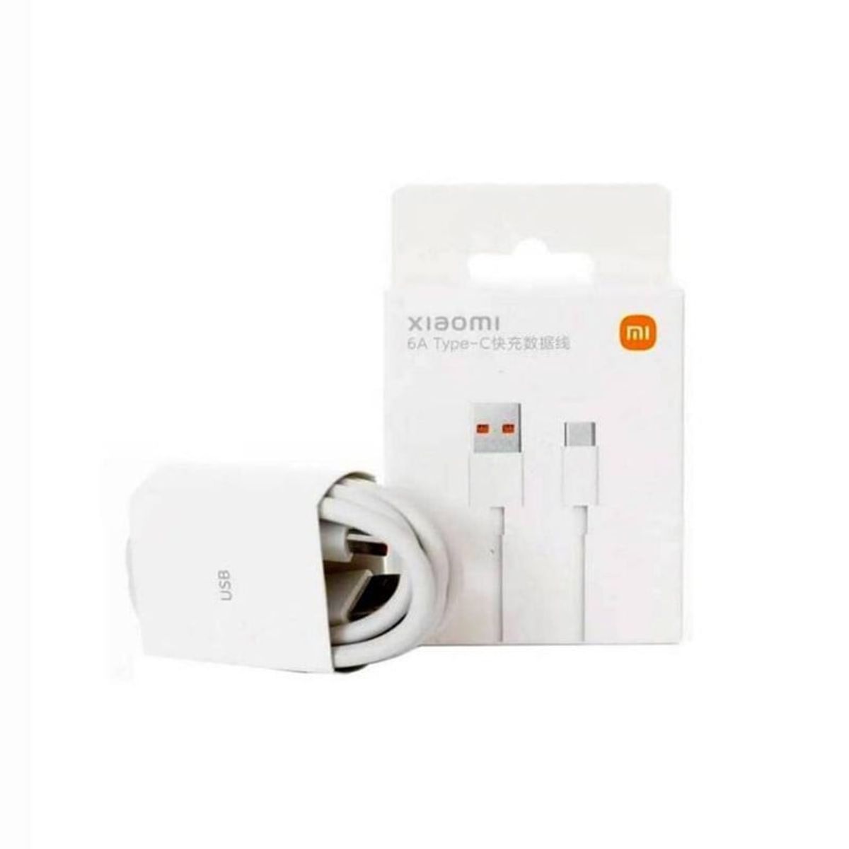 XIAOMI - Cable Xiaomi Usb a Tipo C 1m 6A Soporta hasta 120W - Blanco