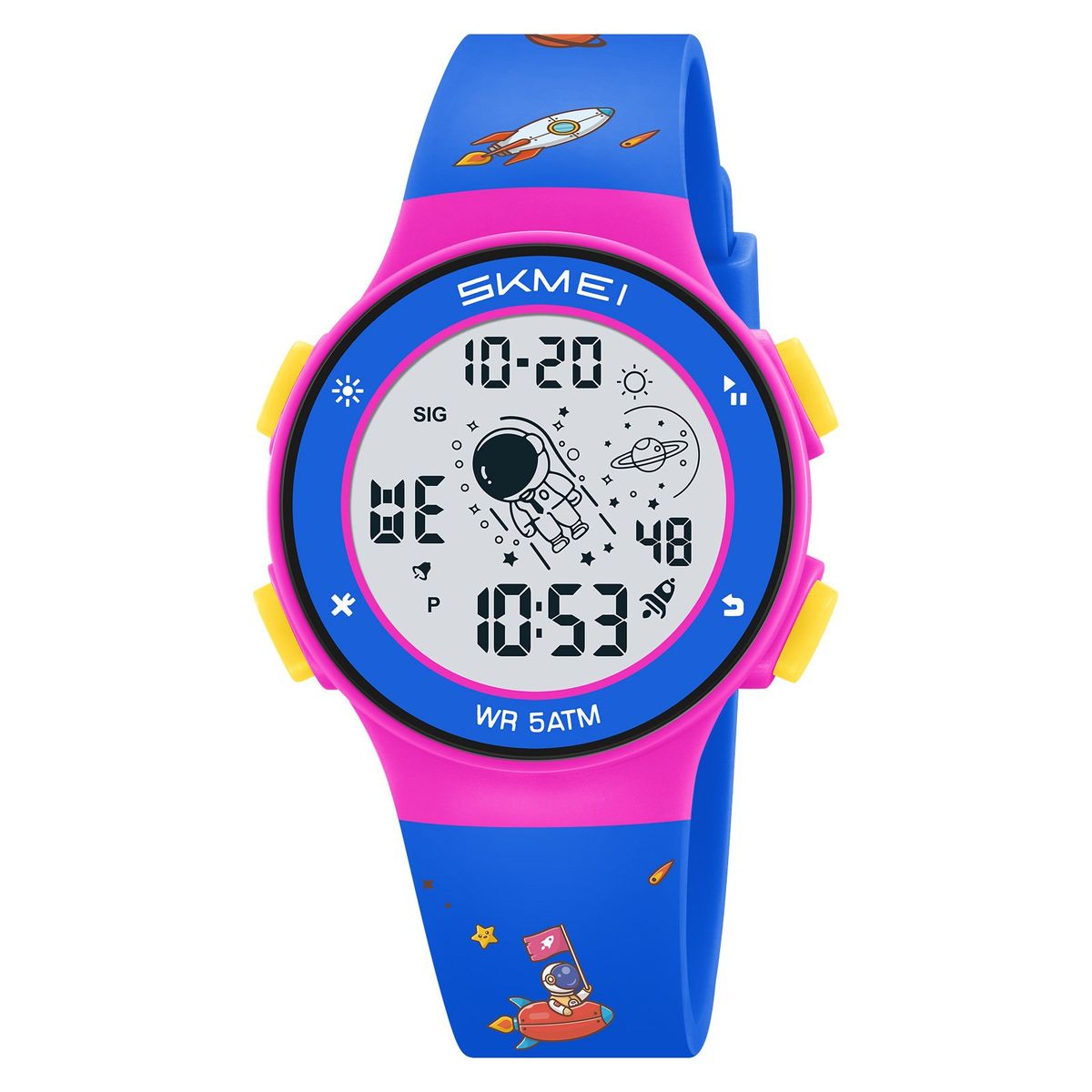 SKMEI - Reloj Skmei 2267 Azul Nave Espacial con luces