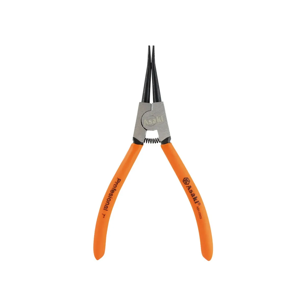 ASAKI - Alicate Saca Seguro 7″ Exterior Recto Goma