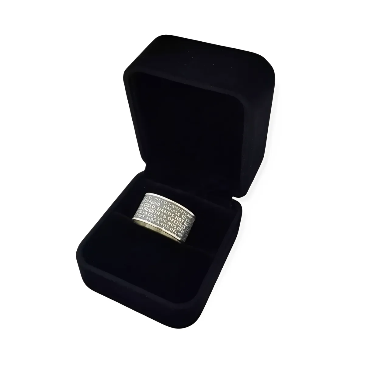 GENERICO - Anillo Mujer Padre Nuestro Religioso Joya Regalo Plata 950