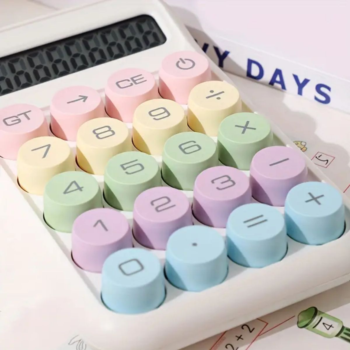 GENERICO - CALCULADORA DIGITAL KAWAI BLANCO medium