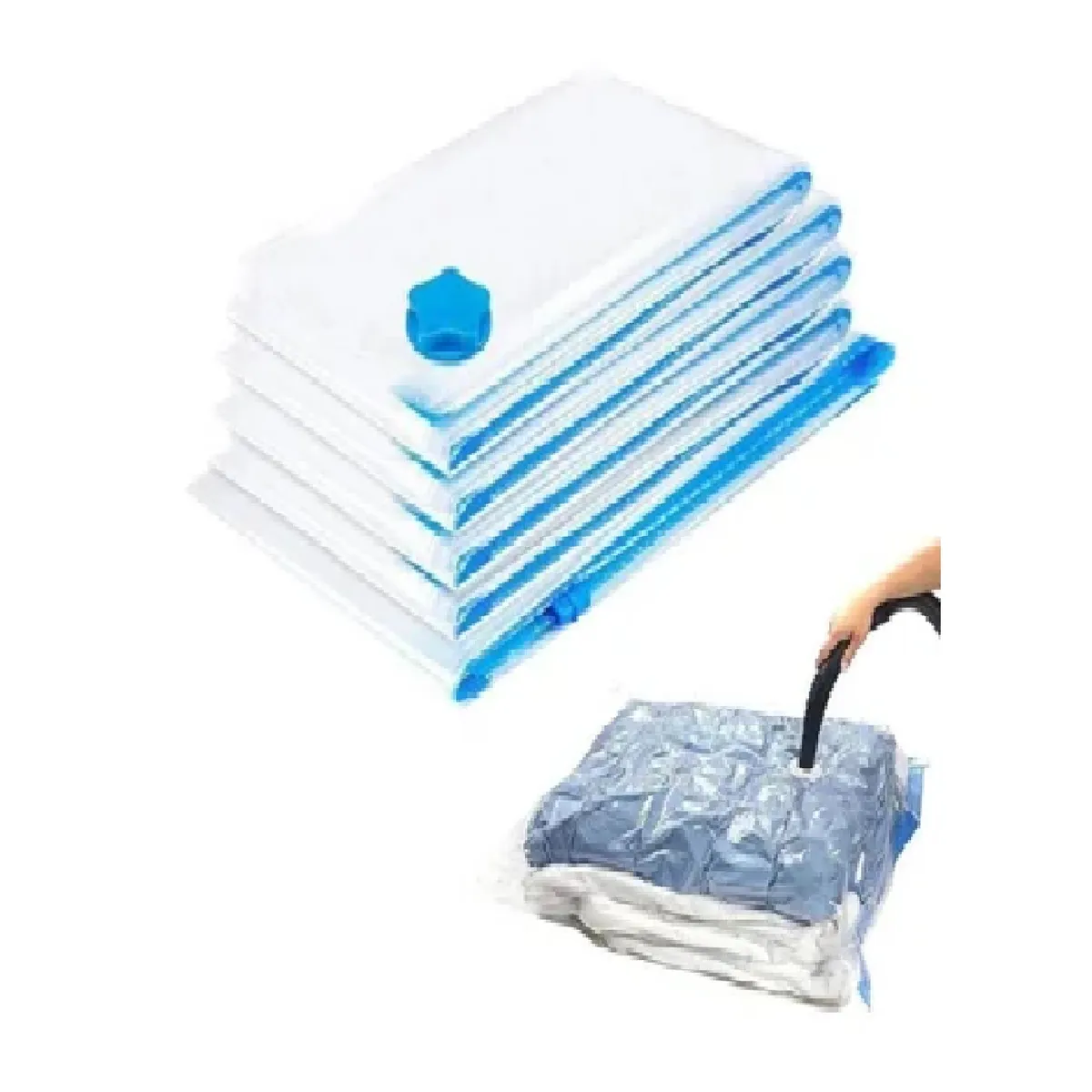 GENERICO - BOLSA DE ROPA COMPRESORA AL VACIO 70X100 CM