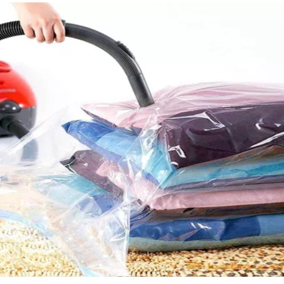 GENERICO - BOLSA DE ROPA COMPRESORA AL VACIO 70X100 CM