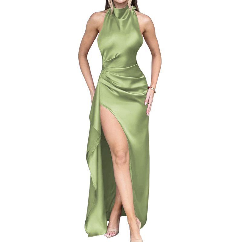 BLWOENS - Vestido casual de para mujeres - Verde