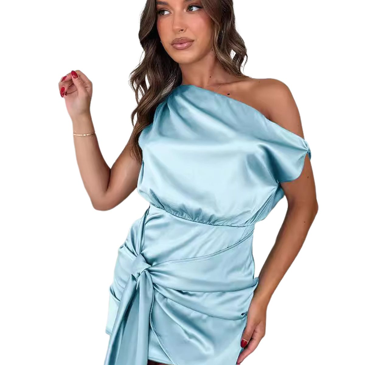 BLWOENS - Vestido casual de para mujeres - Azul