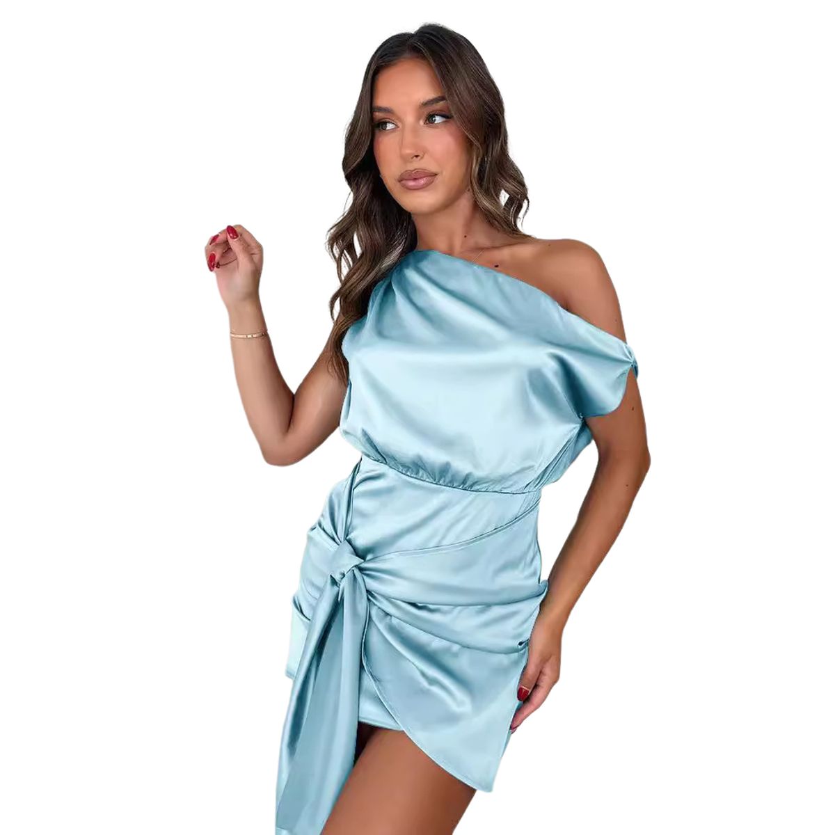 BLWOENS - Vestido casual de para mujeres - Azul