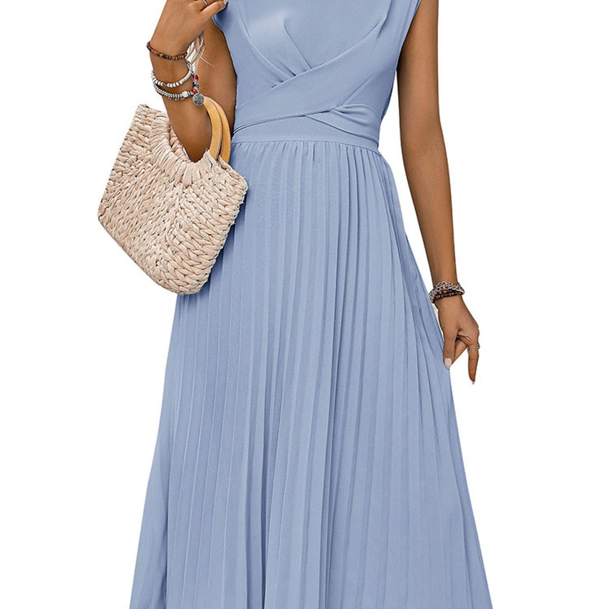 BLWOENS - Vestido casual de para mujeres - Azul