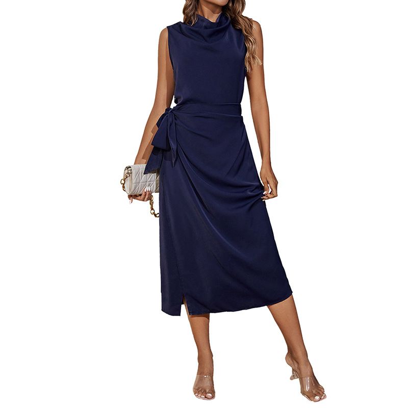 BLWOENS - Vestido casual de para mujeres - Azul