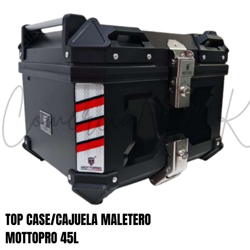 GENERICO - CAJUELA-MALETERO MOTTOPRO 45LITROS MOTO-CICLISMO TOP CASE