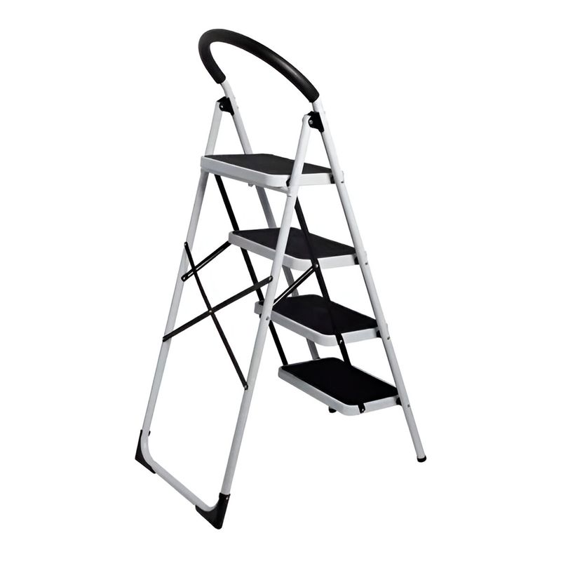 GENERICO - Escalera Acero Taburete 4 Pasos