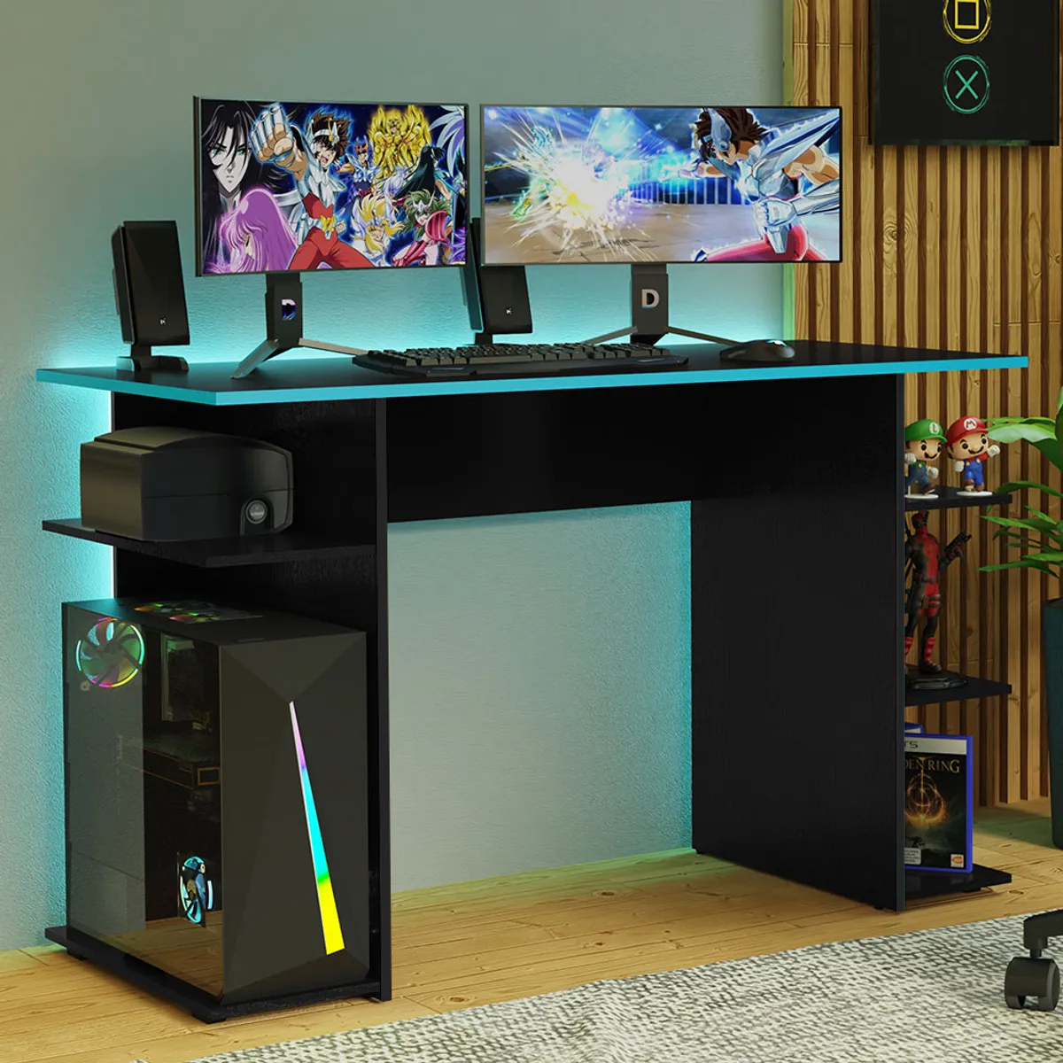 MADESA - Escritorio Gamer Moderno para PC y Consola 9424