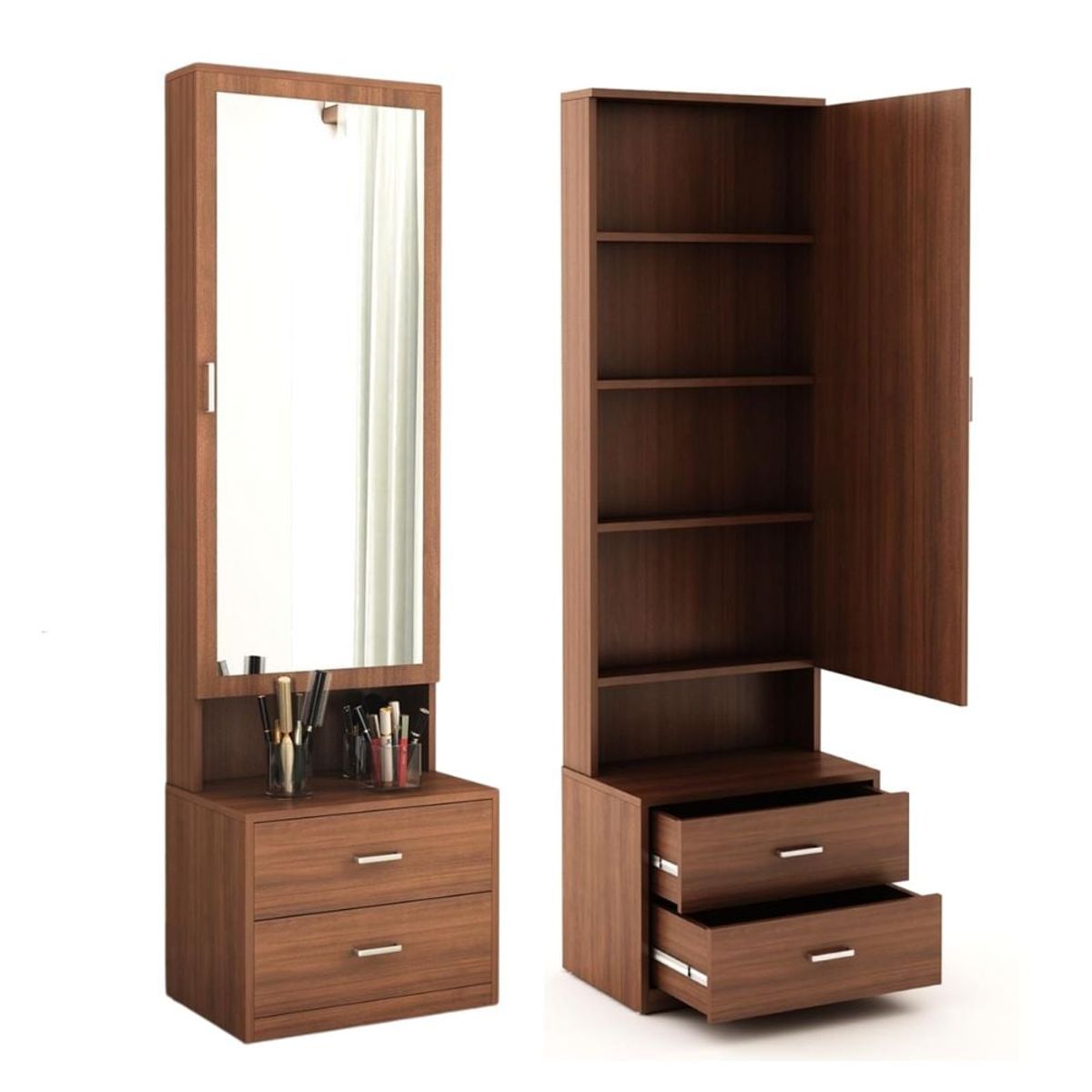 GENERICO - Tocador con Espejo Sami Caramelo Petrox Home