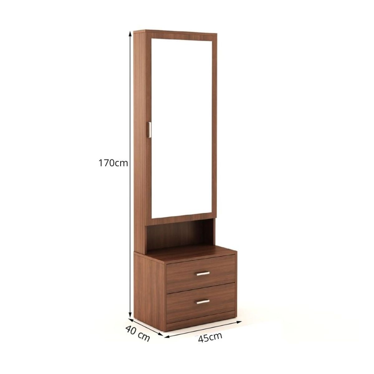 GENERICO - Tocador con Espejo Sami Caramelo Petrox Home