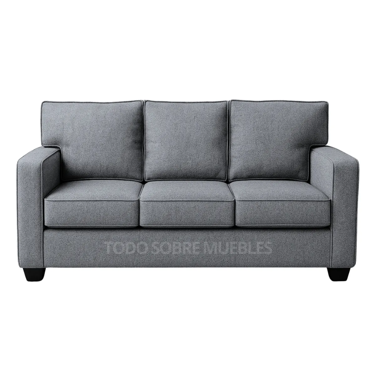 GENERICO - Juego De Sala  Reims 3-2-1 Gris Claro + Banqueta