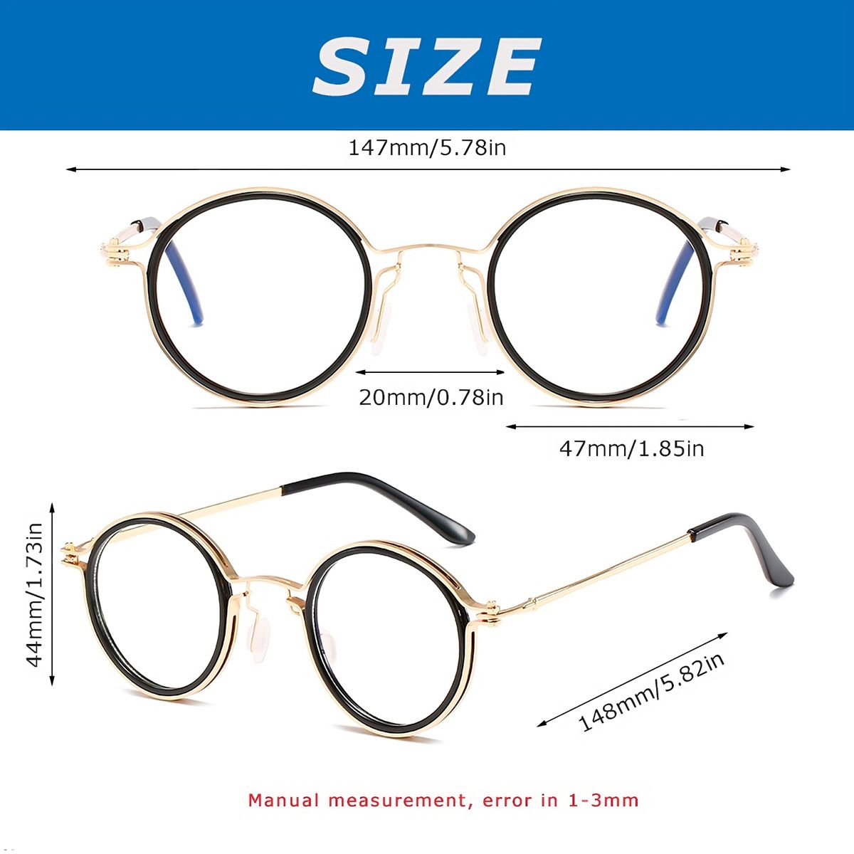 GENERICO - Monturas lentes anteojos proteccion anti luz azul Crixalis