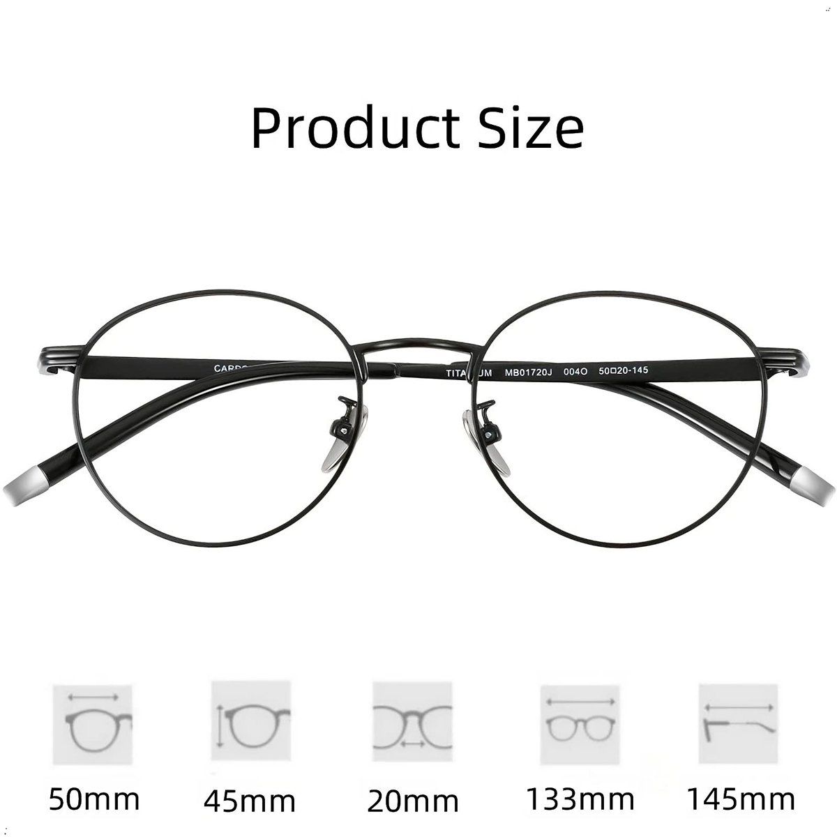 GENERICO - Monturas para Medida Optica Ligero Varilla de Titanio y TR90 Unisex