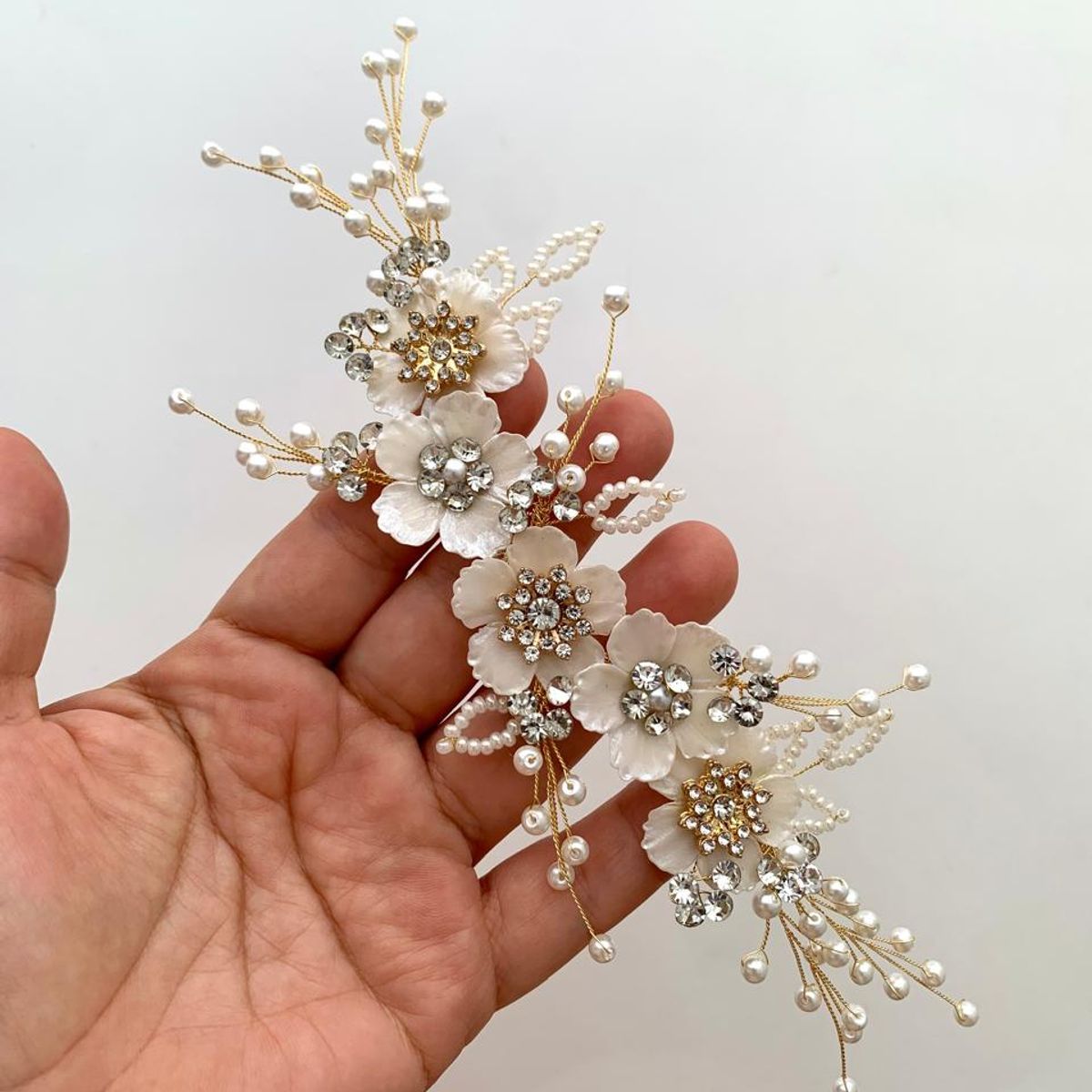 ANADE HANDMADE - TOCADO TIARA ACCESORIO PARA NOVIA