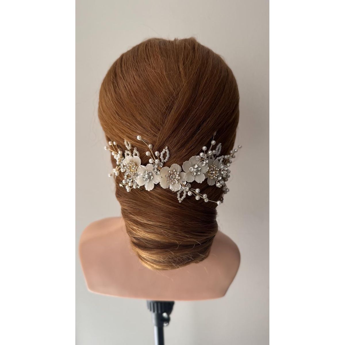 ANADE HANDMADE - TOCADO TIARA ACCESORIO PARA NOVIA