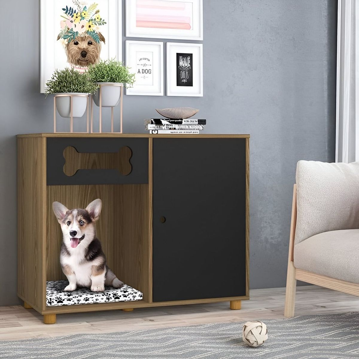 73 EXPERIENCE - Aparador Mascota Lama -Gales & Negro-73 Experience