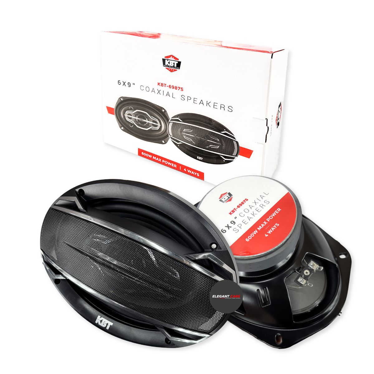 JET - Set  Parlantes Ovalados KBT 6x9 600w