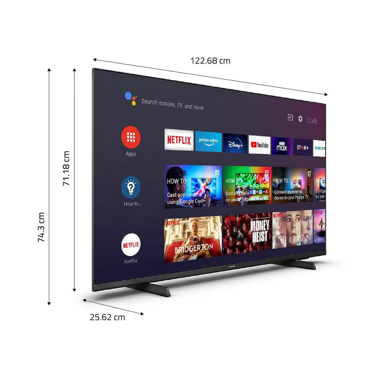 PHILIPS - Televisor PHILIPS LED 55 UHD 4K Smart Tv 55PUD7406