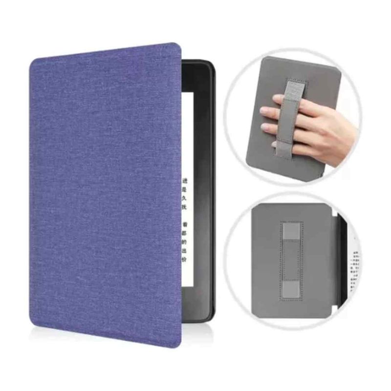 GENERICO - Funda Case Magnética Kindle Paperwhite 10 Gen Correa De Mano lavanda