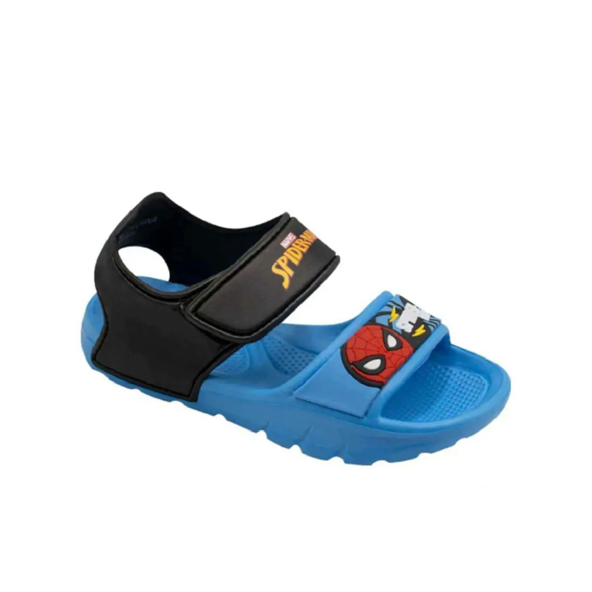 CHILDRENS CLUB - SANDALIA NIÑO SPIDER MAN CELESTE CON NEGRO
