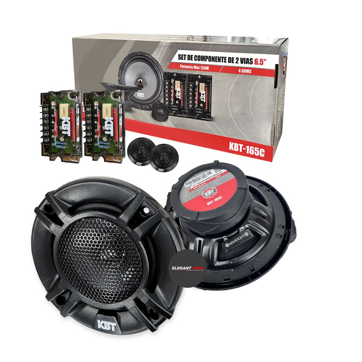 JEF - Set Componentes KBT 6-5Pulg 2vias 150W