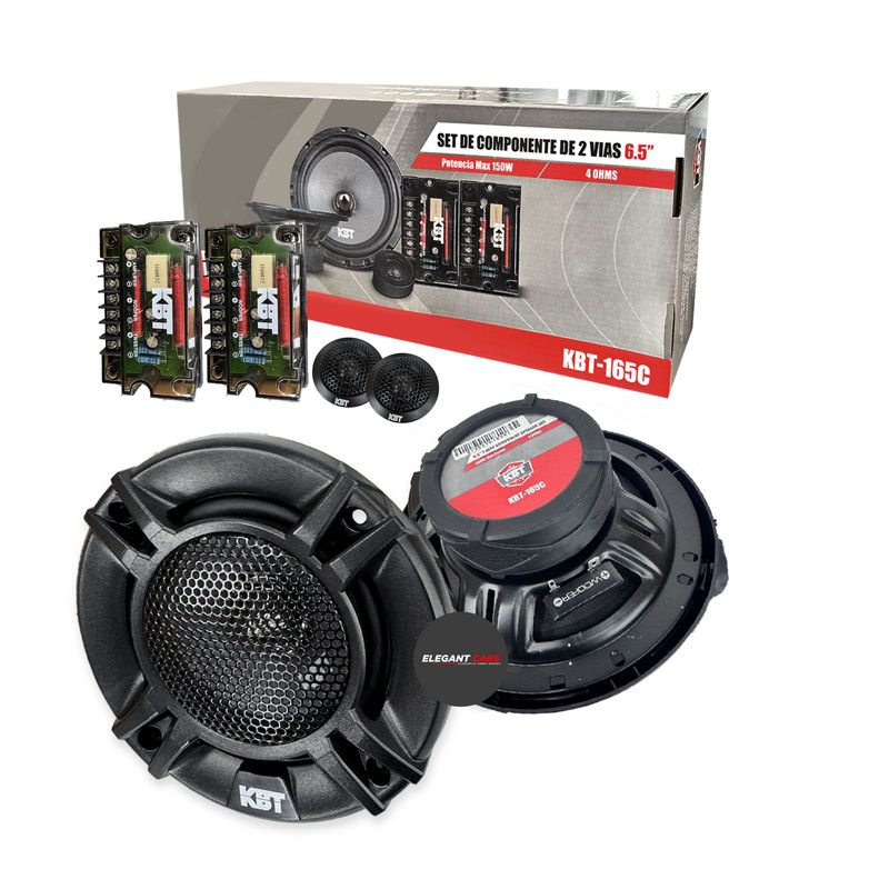 JEF - Set Componentes KBT 6-5Pulg 2vias 150W