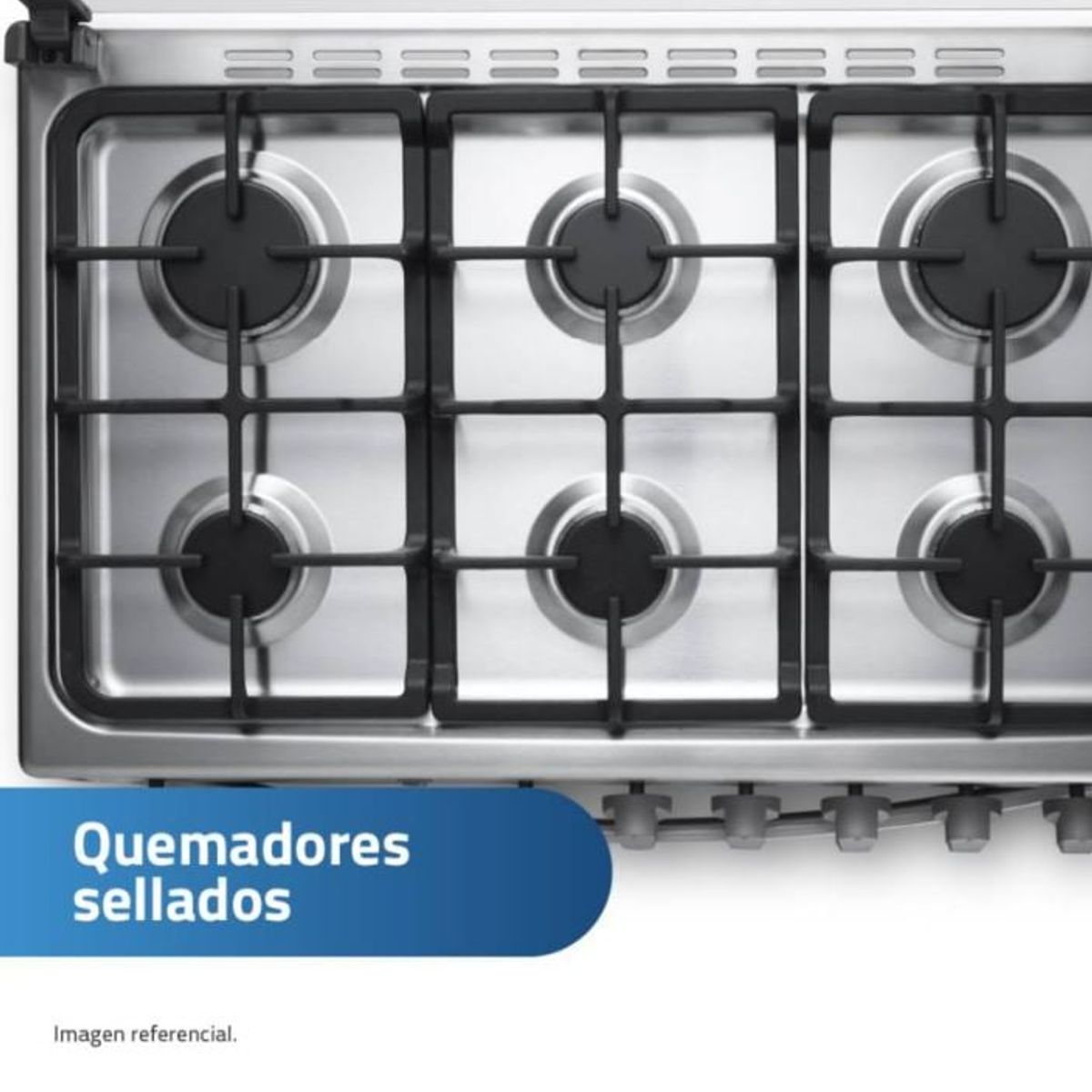 INDURAMA - Cocina Indurama 6 hornillas CATALUÑA QUARZO