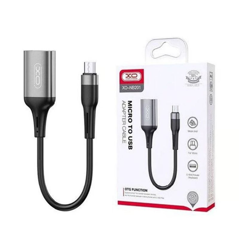 XO ACCESORIOS - Cable Adaptador OTG Micro V8 a Usb XO-NB201