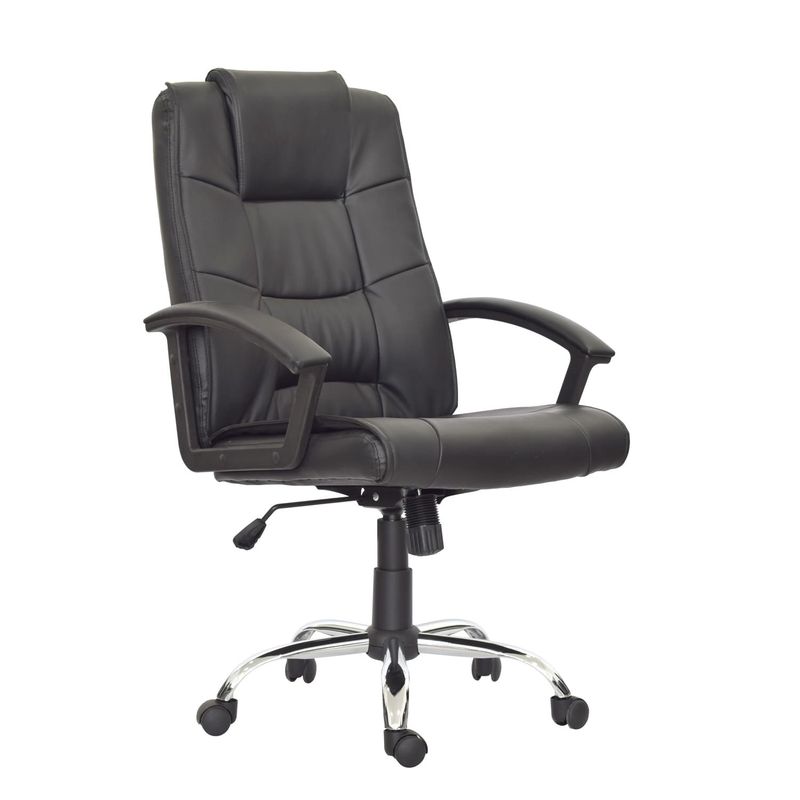OFIDEAS - Sillón de Oficina Giratoria Basic Presidente Negro Alta Ofideas